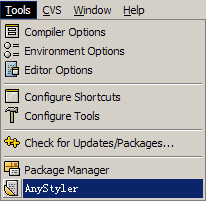 Format Source Code within Dev-C++